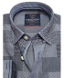 Preview: Casa Moda Freizeithemd Casual Fit Langarm Patchwork in graublau
