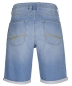 Preview: Hattric Jeans Bermuda Stretch hellblau Denim mit Saumumschlag
