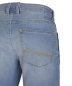 Preview: Hattric Jeans Bermuda Stretch hellblau Denim mit Saumumschlag