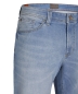 Preview: Hattric Jeans Bermuda Stretch hellblau Denim mit Saumumschlag