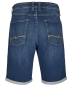 Preview: Hattric Jeans Bermuda Stretch mittelblau Denim mit Saumumschlag