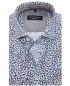 Preview: Casa Moda Casual Fit Kurzarm weiss blau orange Print Schmetterlinge