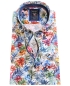 Preview: Armas Comfort Fit Kurzarmhemd weiss multicolor Floralprint