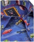 Preview: Armas Langarmhemd Comfort Fit blau multicolor Print Oldtimer Autos