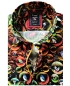 Preview: Armas Langarmhemd Comfort Fit schwarz multicolor Print Vögel