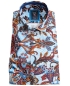 Preview: Armas Langarmhemd Comfort Fit blau multicolor Print Paisleys