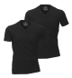 Preview: Doppelpack Baileys V-Ausschnitt Shirt Stretch in schwarz