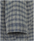 Preview: Casa Moda Casual Fit Kurzarmhemd Shorter Style Leinenedition grün blau Karo