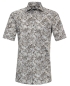 Preview: Casa Moda Premium Comfort Fit Kurzarmhemd braun blau Floralprint