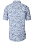 Preview: Casa Moda Comfort Fit Kurzarmhemd blau weiss Floralprint