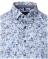 Preview: Casa Moda Comfort Fit Kurzarmhemd blau weiss Floralprint