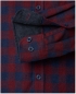 Preview: Casa Moda Langarm in weinrot blau Karo Cashmere Feeling