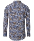 Preview: REDMOND Langarmhemd Casual Modern Fit braun multicolor Print Floral