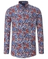 Preview: REDMOND Langarmhemd Comfort Fit rot multicolor Print Floral