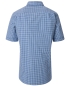 Preview: REDMOND Kurzarmhemd blau Kleinkaro Casual Comfort Fit