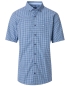 Preview: REDMOND Kurzarmhemd blau Kleinkaro Casual Comfort Fit