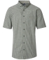 Preview: REDMOND Kurzarmhemd grün Kleinkaro Casual Comfort Fit