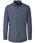 Preview: Venti Modern Fit Langarmhemd in blau multicolor Minimalprint