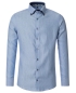 Preview: Venti Modern Fit Langarmhemd hellblau Hahnentritt Doppelkragen ÄL 72cm
