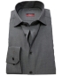 Preview: eterna Modern Fit Langarmhemd in Feinoxford dunkelgrau
