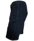 Preview: Hattric Jeans Bermuda Stretch blau Denim mit Saumumschlag