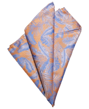 Pellens & Loick UNIKAT edles Einstecktuch Seide Motiv Floral