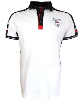 Impulso Polo Shirt Yachting Club in weiss blau rot