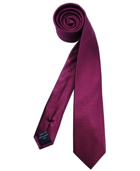 Venti modische Slim Krawatte Seide in weinrot mit dezenter Struktur
