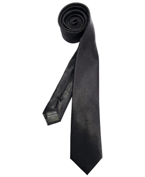 Venti modische Slim Krawatte Seide in schwarz mit dezenter Struktur