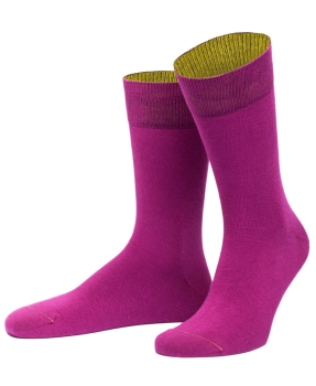 von Jungfeld 1 Paar Herrensocken in beere Burgund