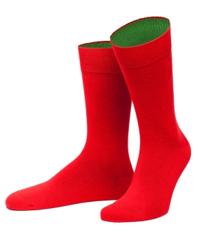 von Jungfeld 1 Paar Herrensocken in rot Navarra