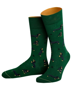 von Jungfeld 1 Paar Socken Animal Lovers Motiv Dackel Bodo