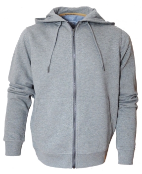 eterna Sweat Jacke Hoodie WE CARE in graumelange mit Kapuze