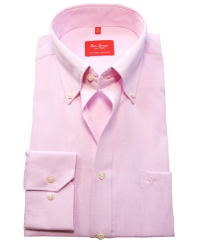 Ben Green Redline Regular Fit Langarmhemd in rosa