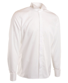 Botthof Galahemd Slim Fit 85 Kläppchenkragen ivory superlanger Arm 71 cm