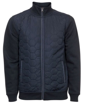 Giordano Blue Sweat Jacke mit Steppeinsatz in dunkelblau