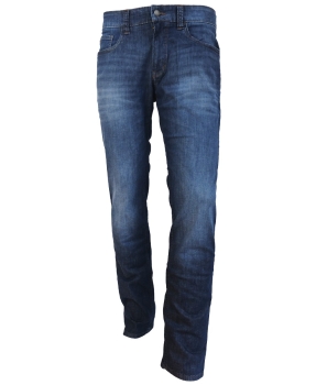 Hattric Jeans Harris indigo blue Tailored Denim Buffis Five Pocket Style
