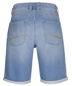 Hattric Jeans Bermuda Stretch hellblau Denim mit Saumumschlag