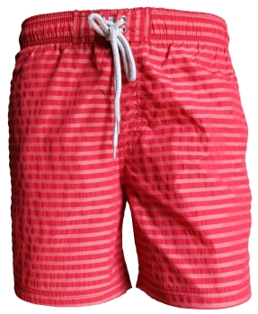 Baileys Swim Short Beach Streifendesign in rot