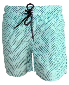 Baileys Swim Short Beach mint dunkelblaue Tropfen