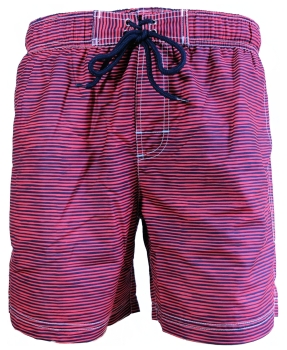 Baileys Swim Short Beach in rot dunkelblau Streifenprint