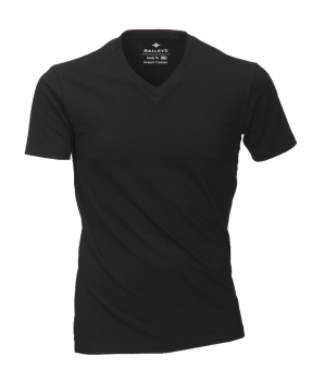 Doppelpack Baileys V-Ausschnitt Shirt Stretch in schwarz