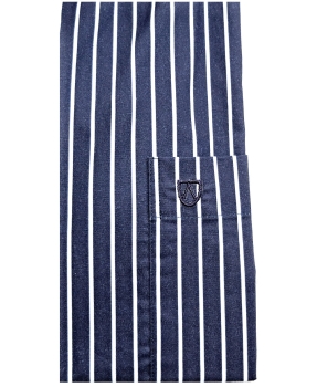 Armas Langarmhemd Comfort Fit blau weiss Streifen Floralpatches