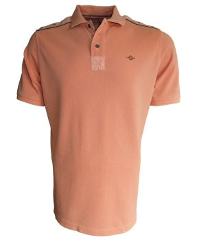 Baileys Polo Shirt Piqué PACIFIC in orange garmed wash