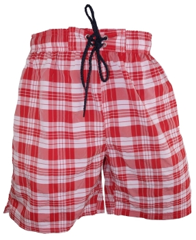 Baileys Swim Short Beach Karodesign in rot weiß