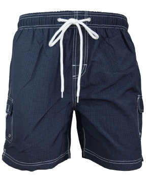 Baileys Swim Short Beach in Minikarodesign blau schwarz