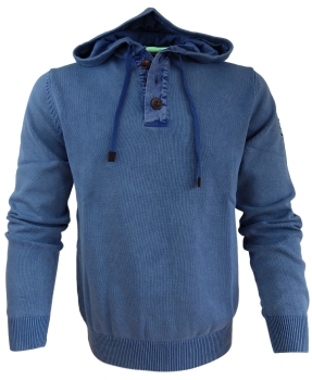 Baileys modischer Pullover mit Kapuze indigoblau