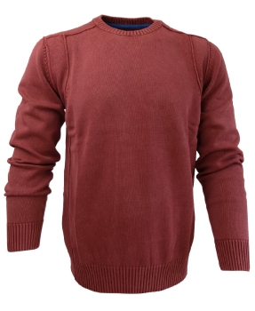 Baileys modischer Rundhals Pullover in rost Garmed Wash