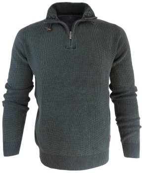 Baileys Troyer Stehkragen Pullover in dunkelgrün 428454-758