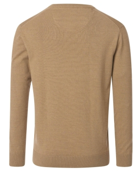 Preview: Ben Green Rundhals Pullover Classic in camel